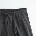 TRIPLE PLEATED EASY TROUSERS #CHARCOAL [A26A16PT02C]