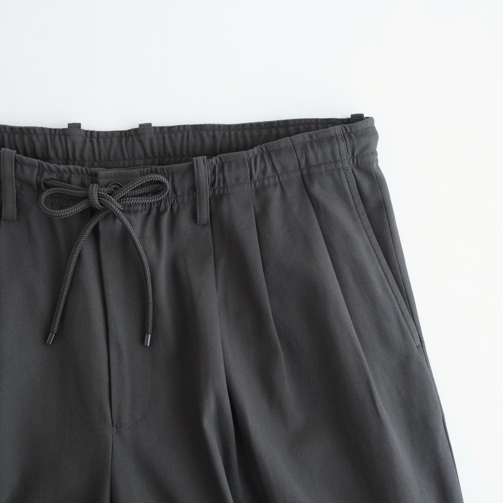 TRIPLE PLEATED EASY TROUSERS #CHARCOAL [A26A16PT02C]