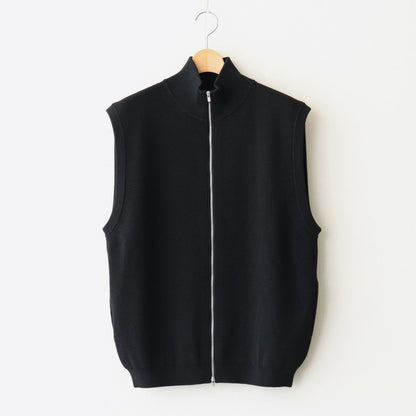 SUPER HIGH TWIST WOOL DRIVERS VEST #BLACK [BN-24FM-032]