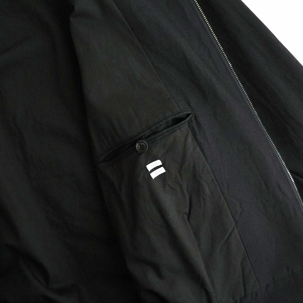 Washed Wool Silk Sports Jacket #Black [BHS26F020]