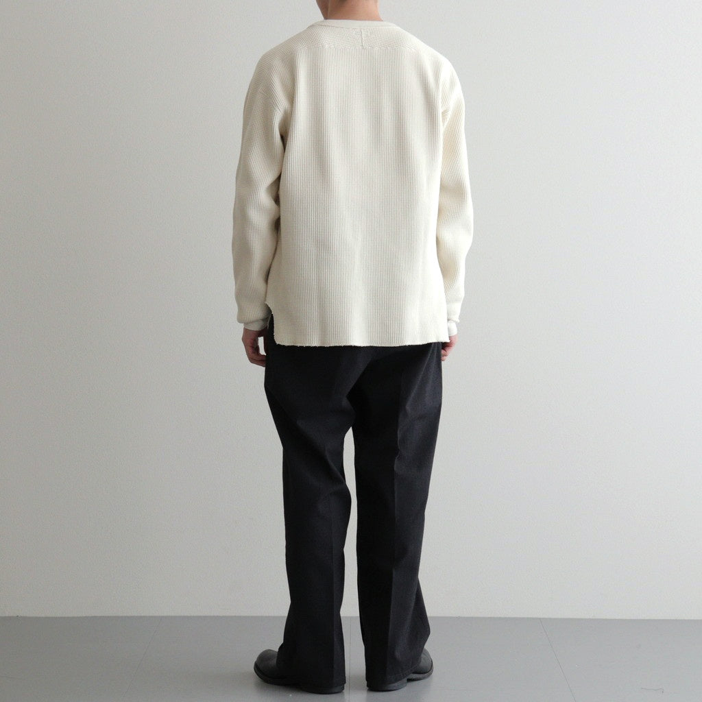 HEAVY WAFFLE TOP #IVORY [PMAU-CL01]