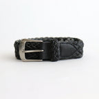 LEATHER MESH BELT #BLACK [PMAT-AC07]