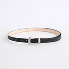 NARROW WESTERN BELT #BLACK [AC-11-C-OSTRICH-4]