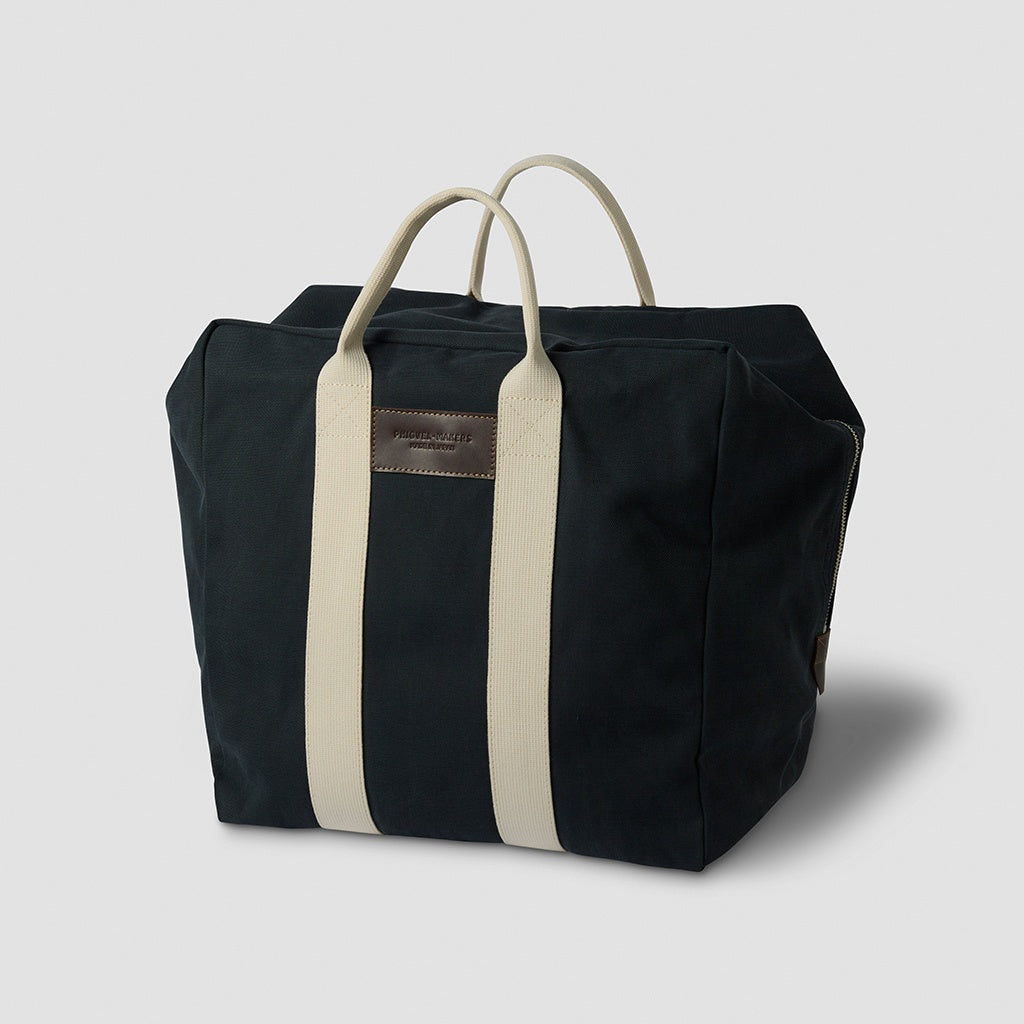 DUCK CLOTH BOSTON BAG #FADE NAVY [PMAT-AC02]