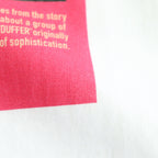 SHORT SLEEVE PRINT-T "NO SWEAT" #WHITE [DNA25T03]