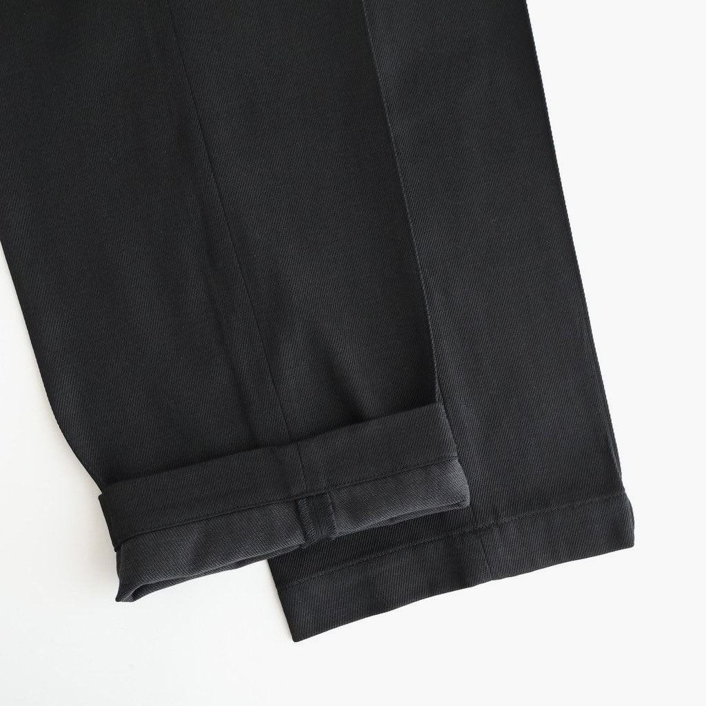 FRONT TUCK ARMY TROUSER #ONYX [261OJ-PT09]
