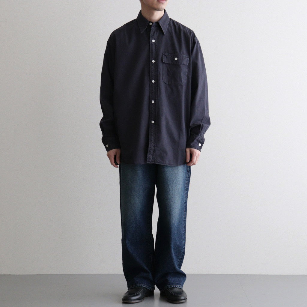 Garment Dyed Field Twill Shirt #Asphalt Gray [N26SG034]