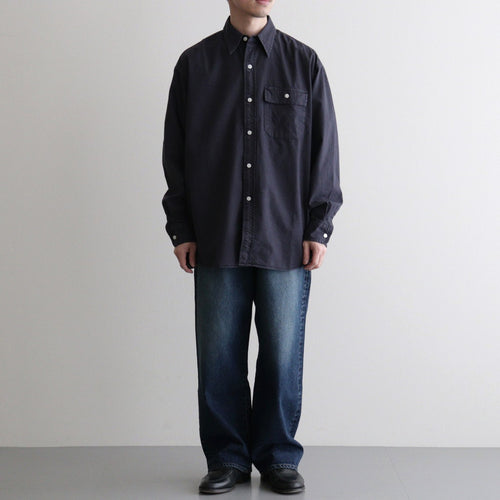 Garment Dyed Field Twill Shirt #Asphalt Gray [N26SG034]