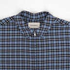 ZIP SHIRT #BLUE CHECK [A26C17SH03C]