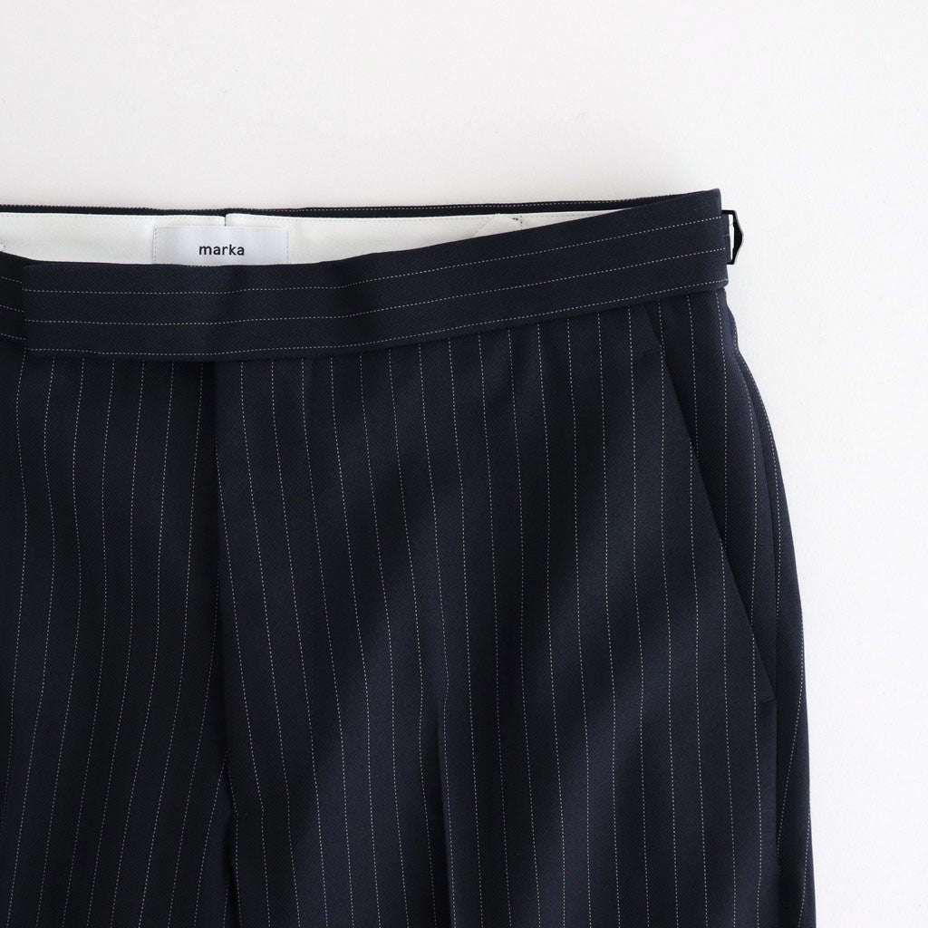 REGULAR STRAIGHT TROUSERS #NAVY STRIPE [M25C07PT02C]