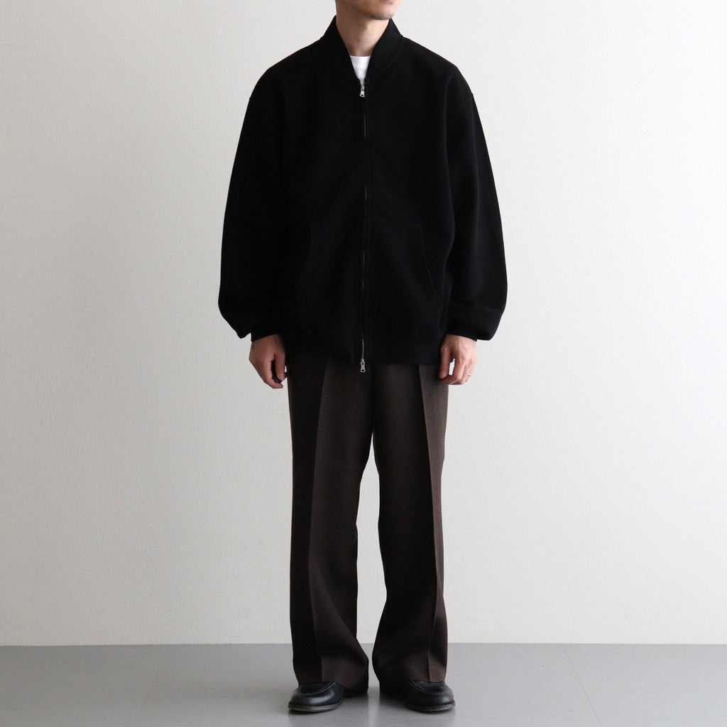 REGULAR FIT STRAIGHT TROUSERS #BROWN BIRD’S-EYE [M26C10PT03C]