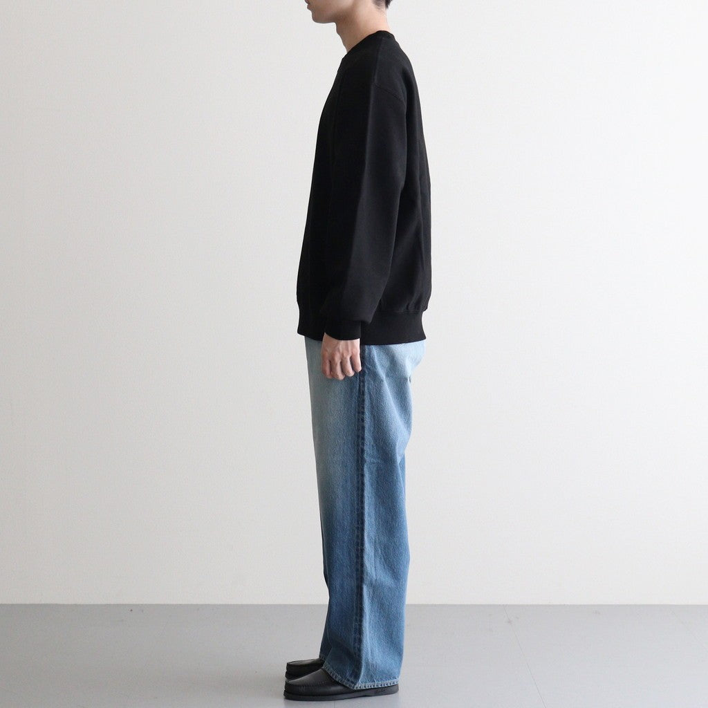 Soft&Hard Sweat Crew-Neck P/O #Black [bROOTS24F21F25]