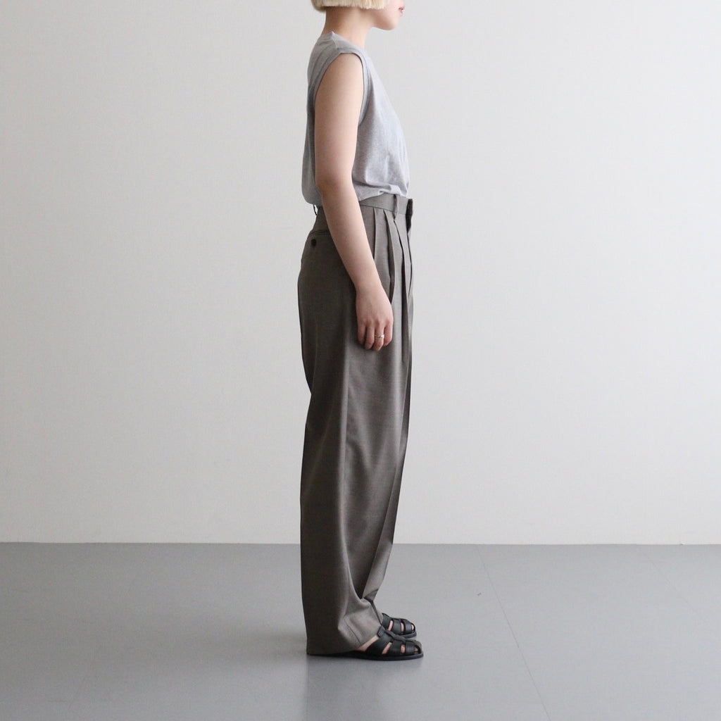 SUPER120'S CHAMBRAY WOOL 3TACK TR #050 MOCA [16861 40031]