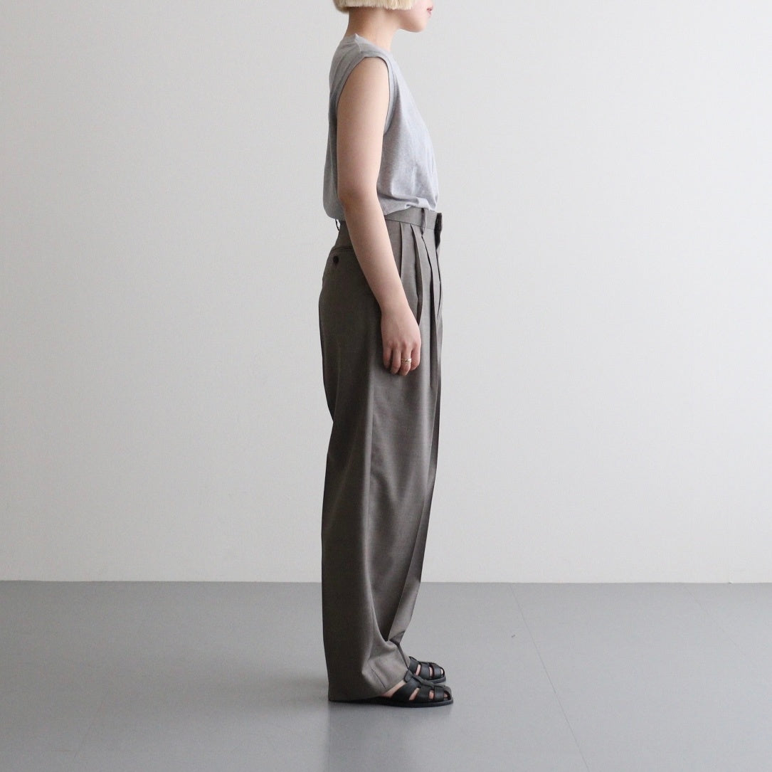 SUPER120'S CHAMBRAY WOOL 3TACK TR #050 MOCA [16861 40031]