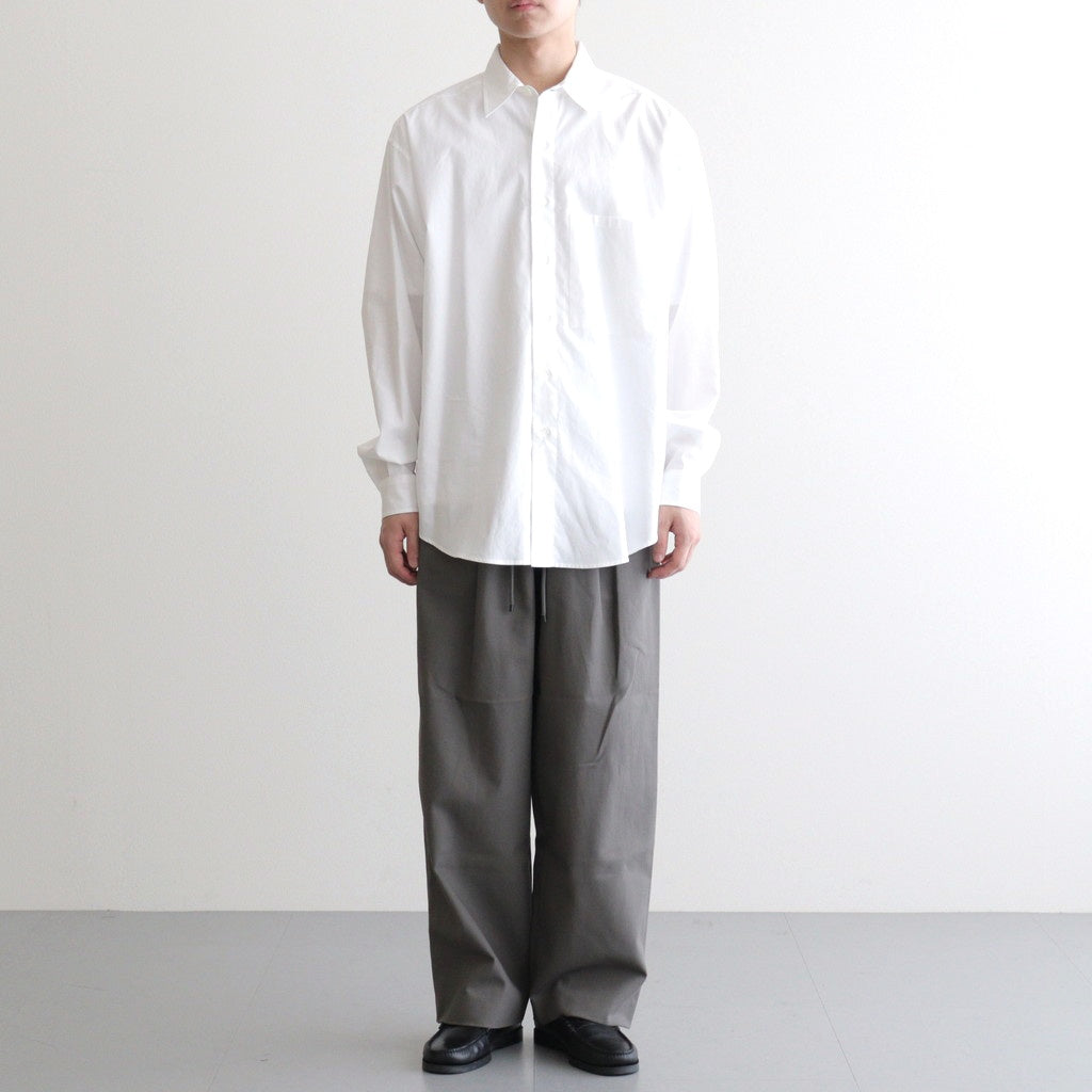DOUBLE PLEATED EASY TROUSERS #GRAY [A26A93PT02C]