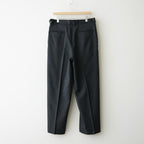 SINGLE PLEAT WIDE TROUSERS #GRAY BIRD’S-EYE [M26C10PT02C]