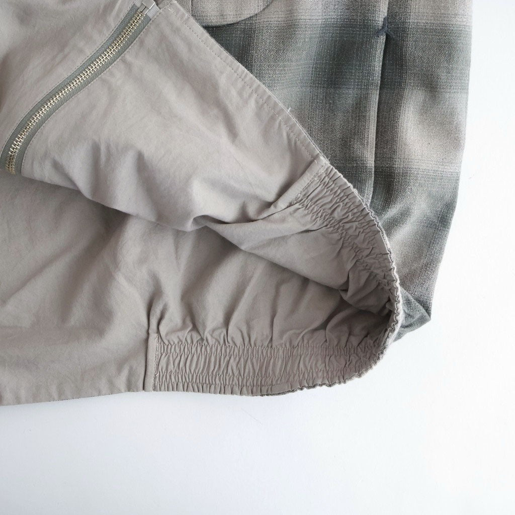 PLEATED-POCKET RICKY JACKET #GRAPHITE PLAID [261OJ-JK07]