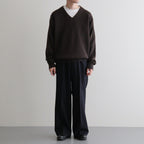 Wool Flannel Tuckless Waide Trousers #Navy [NEP-AW2504M]