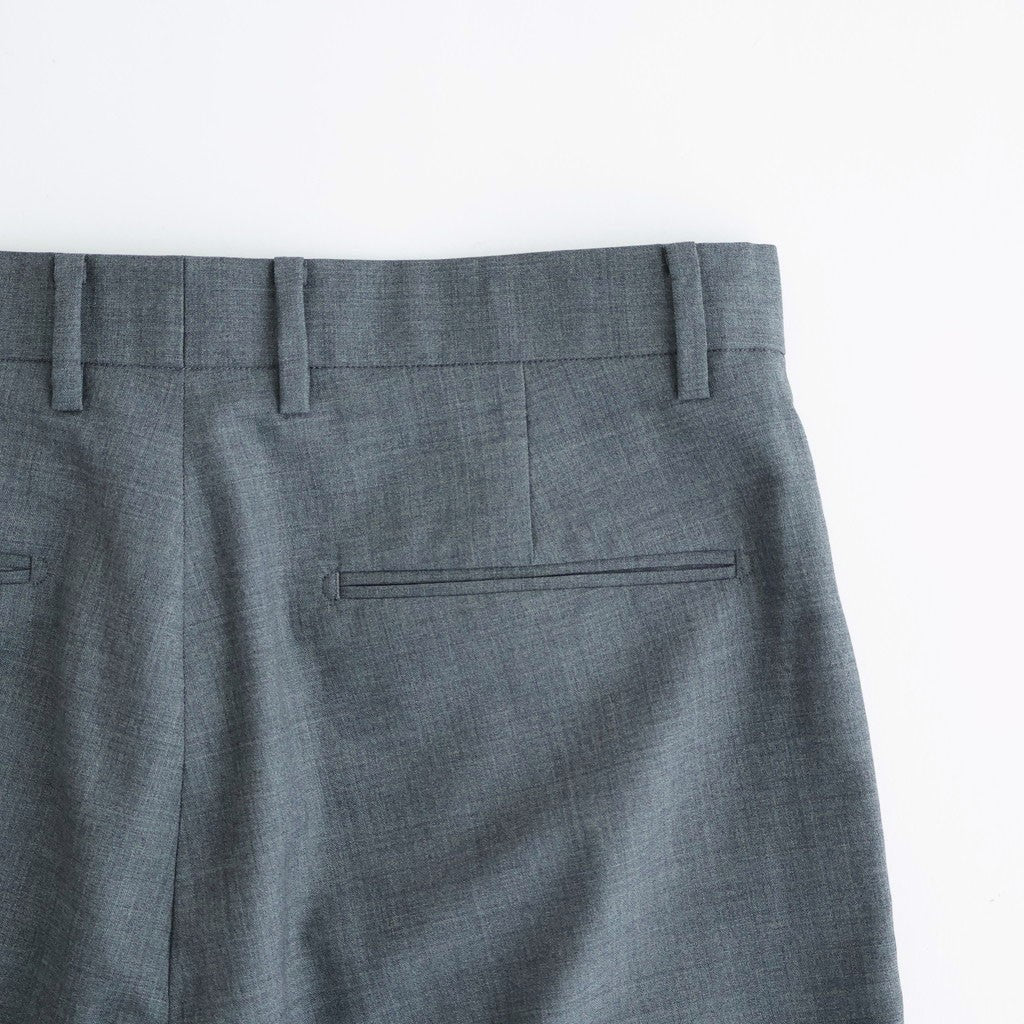Wool Tropical 2tuck Wide Tapered Trousers #TOP Gray [NEP-SS2605]