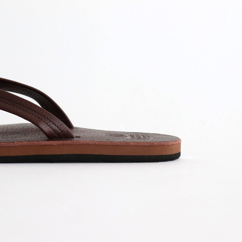 LEATHER BEACH SANDALS #BROWN [PMAT-SH02]