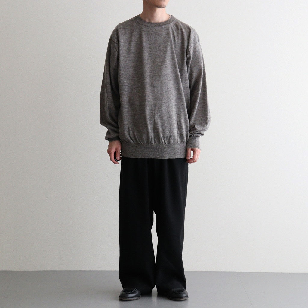 CHOMA CREW NECK #GREIGE [BN-26SM-058]