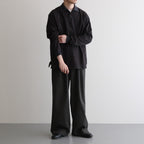 TWO BUTTON POLO L/S TEE #INK BLACK [M25A15CS01C]