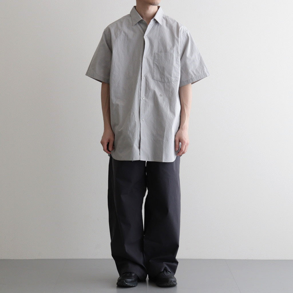 Regular Collar Wind S/S Shirt #Gray [S26SG088]