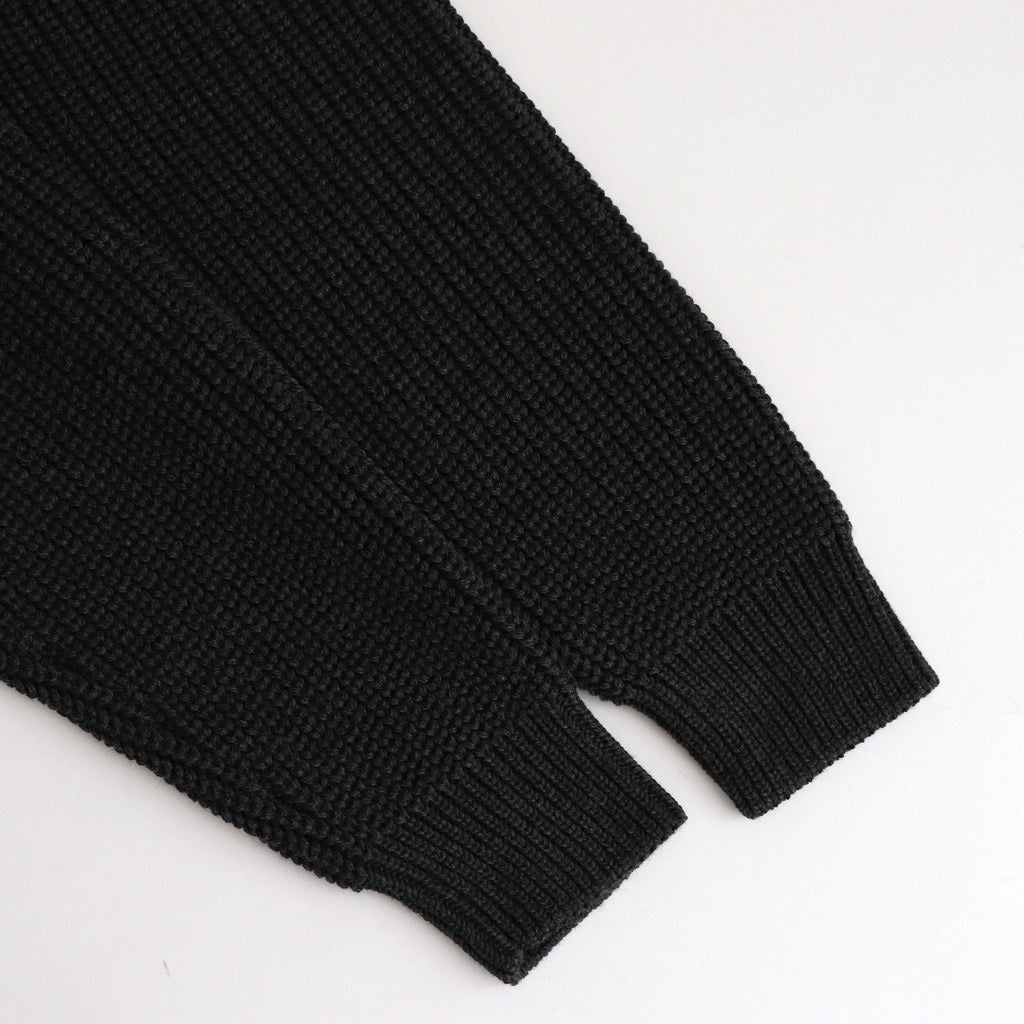 SIGNATURE DRIVERS KNIT #CHARCOAL [BN-24FM-039]