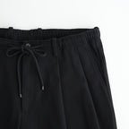 DOUBLE PLEATED EASY TROUSERS #BLACK [A26A93PT02C]