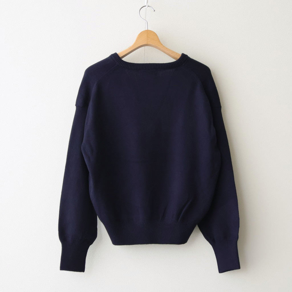 羊絨V領套頭衫 #海軍藍 [NEP-AW2415UNI]