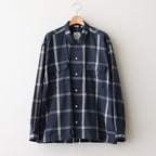 Flannel PALAKA Check Shirt #Navy [S25FG016]