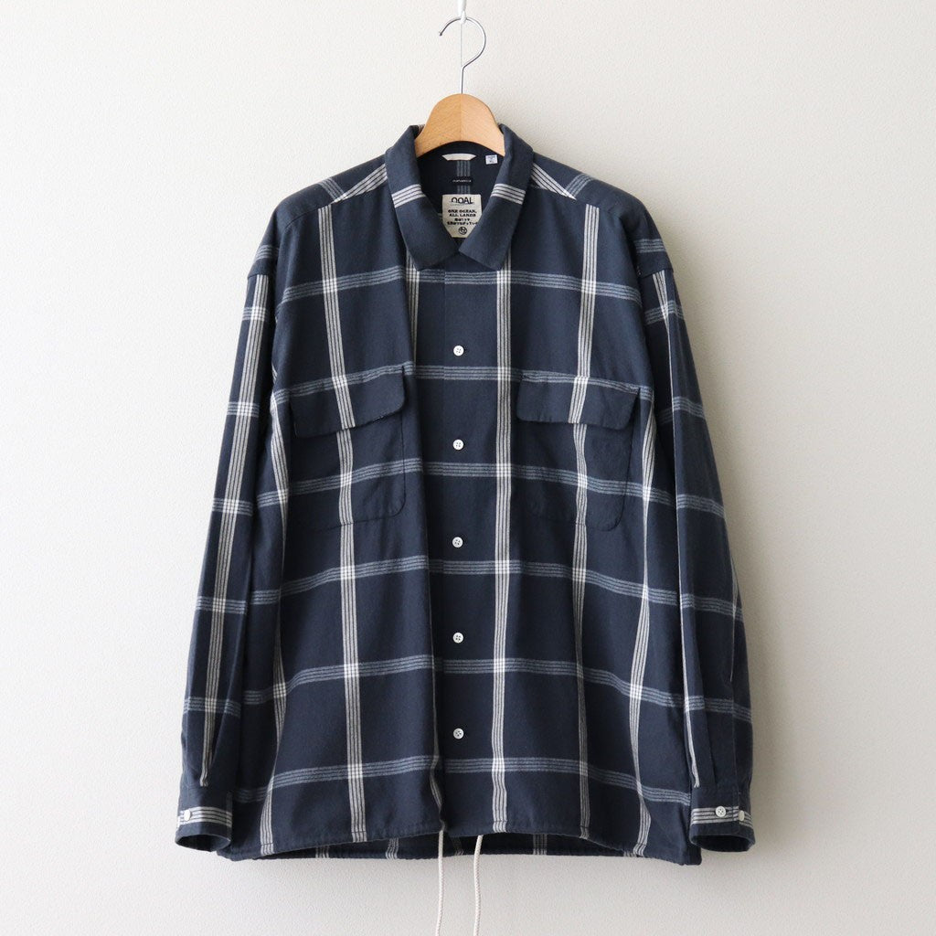 Flannel PALAKA Check Shirt #Navy [S25FG016]
