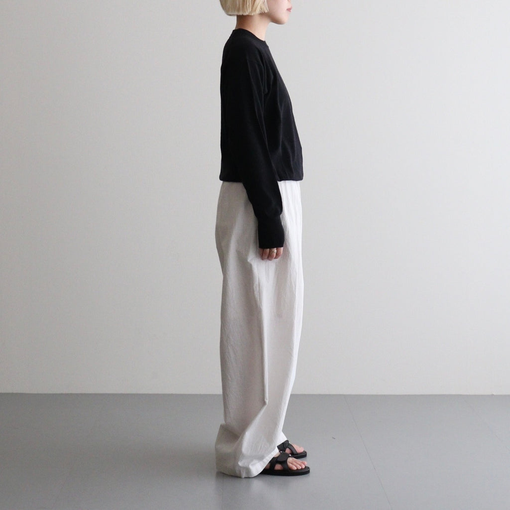 REVIVAL SOFT SILK CREW NECK #BLACK [BN-26SL-033]
