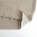 WASHED HIGH COUNT LINEN POLO #NATURAL [BN-26SM-022]