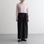 CHIFFON LONG T-SHIRT #PINK [BN-26SL-046]