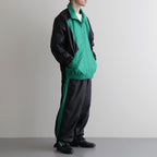 PANEL COLOR TRACK PANTS #BLACK/GRN [DNS26P02]