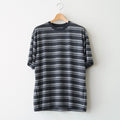 CREW NECK TEE #GRAY BORDER [M26A12CS02B]