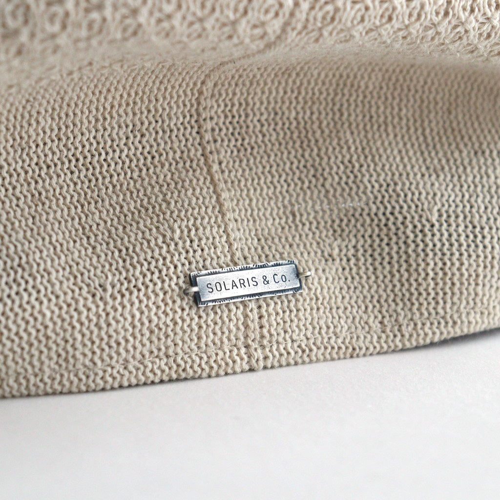 COTTON LINEN HUNTHING CAP - GENTLEMAN #IVORY [V01015]