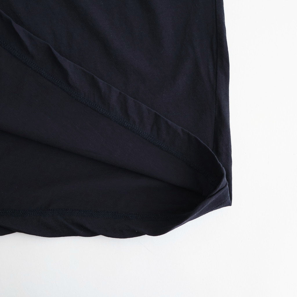 CHIFFON LONG T-SHIRT #DARK NAVY [BN-26SL-046]