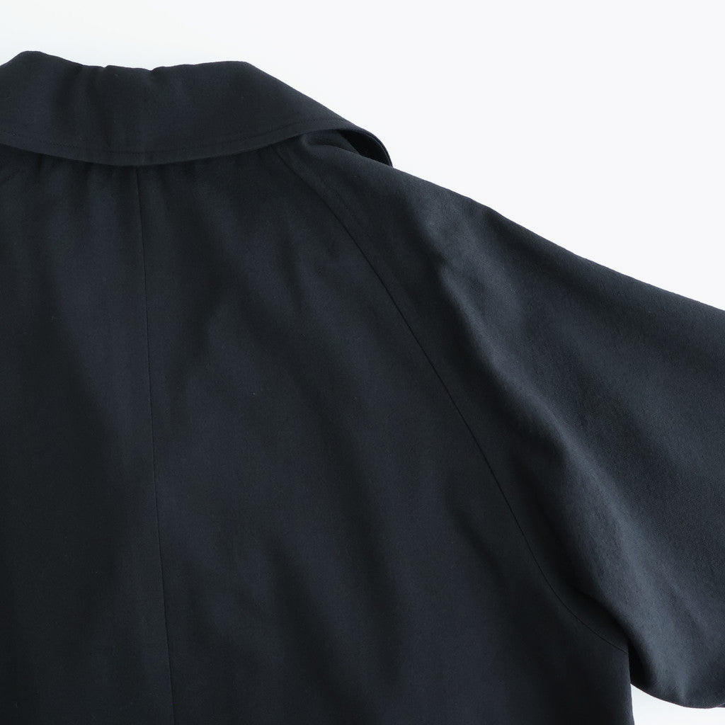 Wool Gabardine Trench Coat #BlackNavy [BHS25F006]