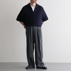 SILK COTTON SKIPPER KNIT #NAVY [26S-BIS-KN66]
