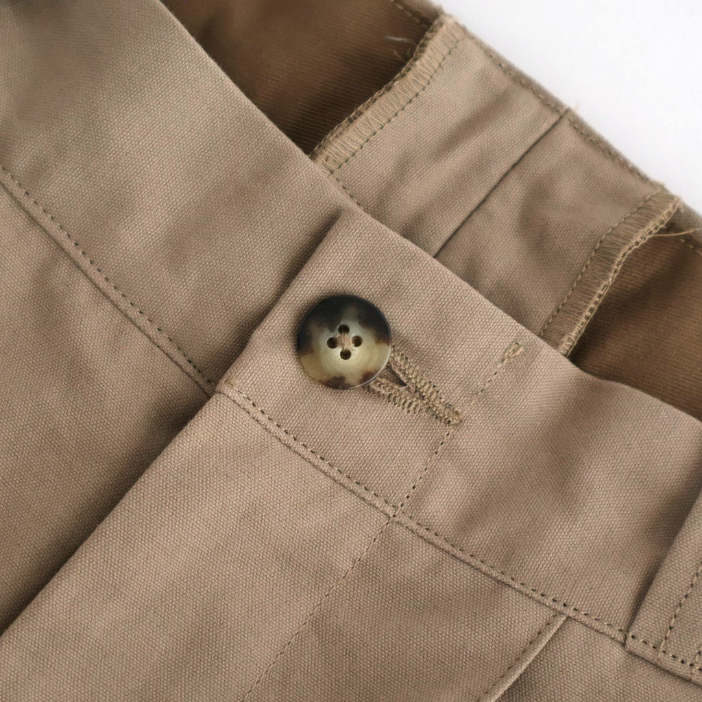 FRONT TUCK ARMY TROUSER #DUNE [252OJ-PT07]