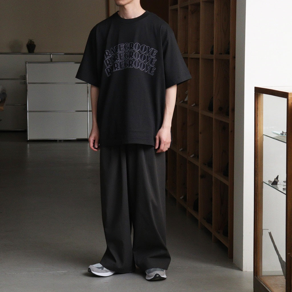 RAREGROOVE Print Tee WIDE #InkBlack×Black-PT [bROOTS25S34S26B]