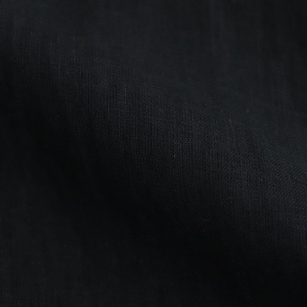 NEW OPEN COLLAR S/S SHIRT #BLACK [A25B05SH01B]