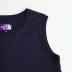 Cotton Jersey Sleeveless Flared Dress #Navy [N25SF060]