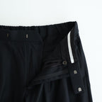 DOUBLE PLEATED WIDE TROUSERS #BLACK [A25C15PT02C]