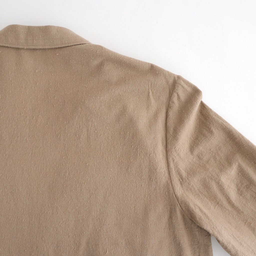 Silk/Cotton Nep Cardigan Jacket #Beige [BHS26S019]