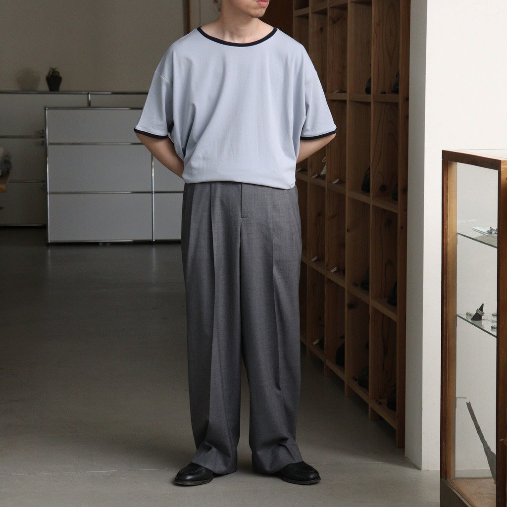 PIMA MOKLODI RINGER TEE #BLUE×NAVY [26S-BIS-CS61] - Diffusion 三重