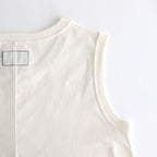 Cotton Jersey Sleeveless Flared Dress #Ivory [N25SF060]