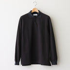TWO BUTTON POLO L/S TEE #INK BLACK [M25A15CS01C]